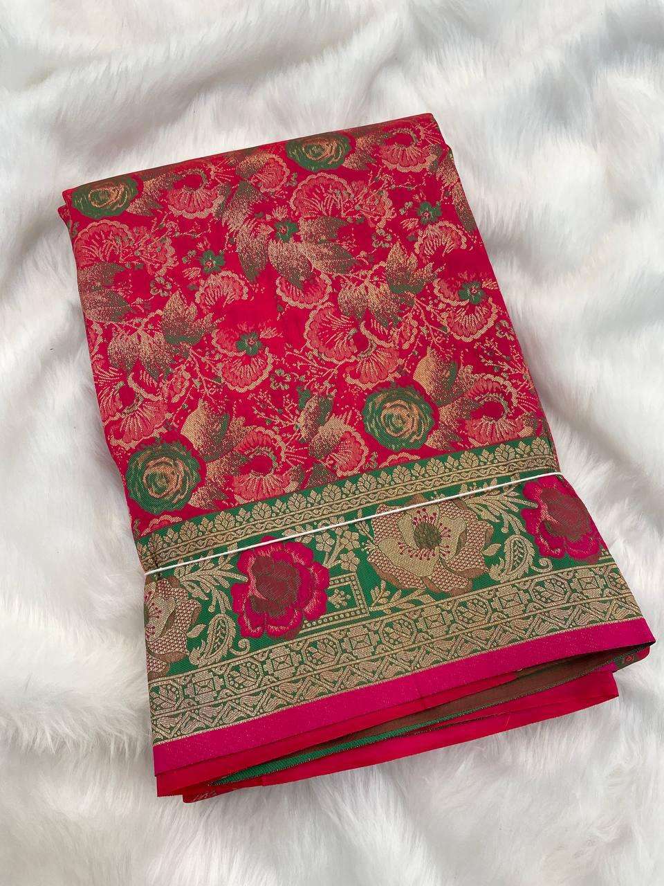 SF-888 BY ASLIWHOLESALE DESIGNER PURE KANJIVARAM SILK EMBROIDERY SAREES-00314