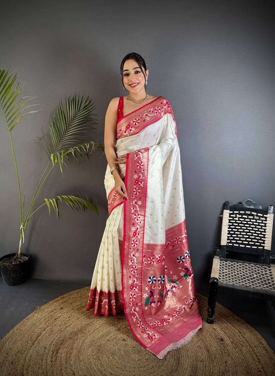 SF-945 COLOUR BY ASLIWHOLESALE DESIGNER PURE PAITHANI SILK SAREES-00314