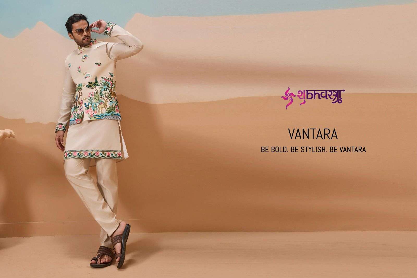 SHUBHVASTRA VANTARA 61591 TO 61597 SERIES PURE VISCOSE SILK EMBROIDERY MEN KURTA-00278