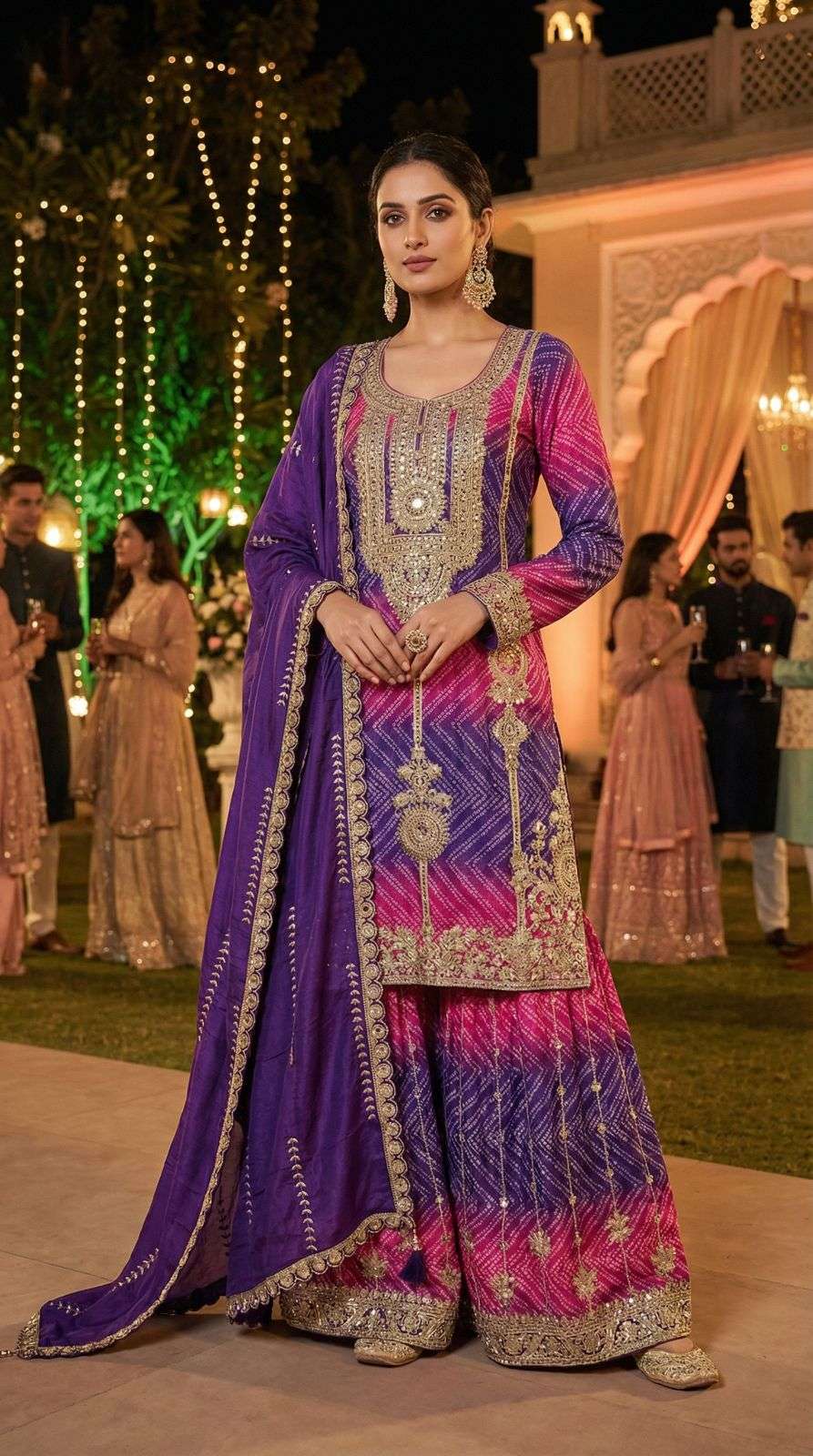 SIMAYA VOL-01 BY ASLIWHOELSALE DESIGNER PURE CHINON SILK DRESSES-00150