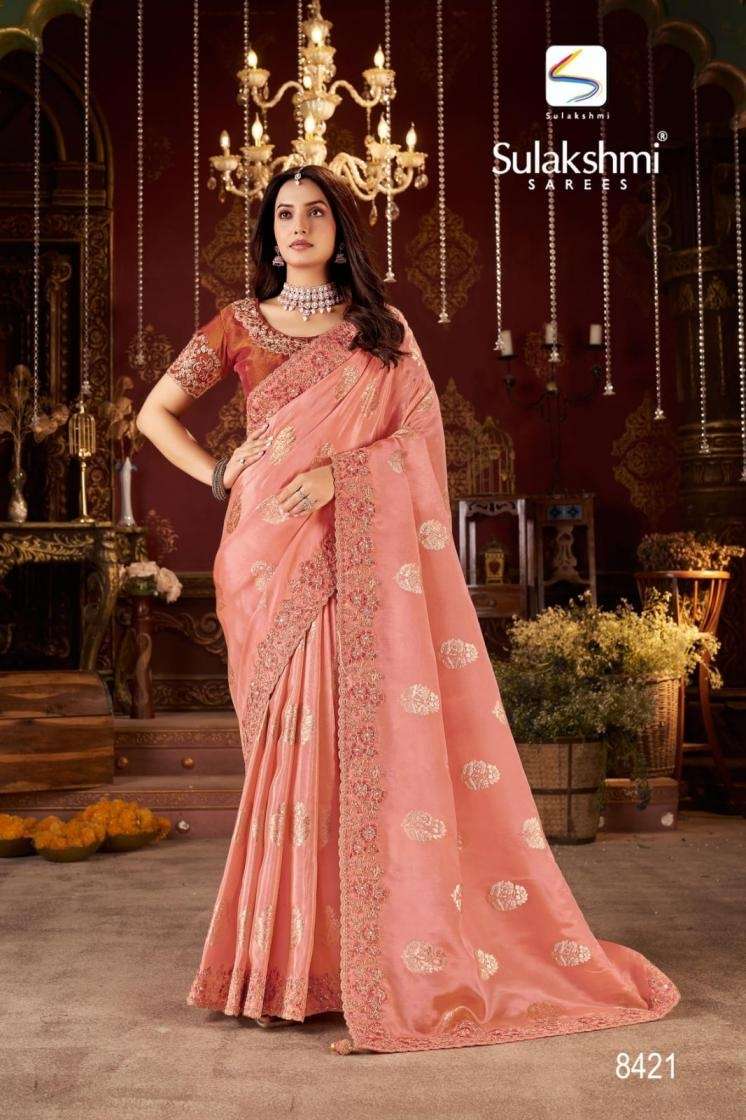 SULAKSHMI BRIDAL VOL-01 8413 TO 8421 SERIES PURE JACQUARD SILK SAREES-00137