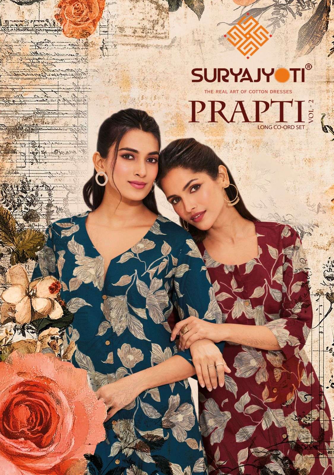 SURYAJYOTI PRAPTI VOL-2 2001 TO 2010 SERIES PURE COTTON PRINTED KURTIS-00015