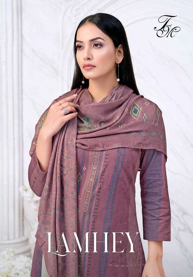 T&M LAMHAY PURE PASHMINA PRINTED DRESSES-00402
