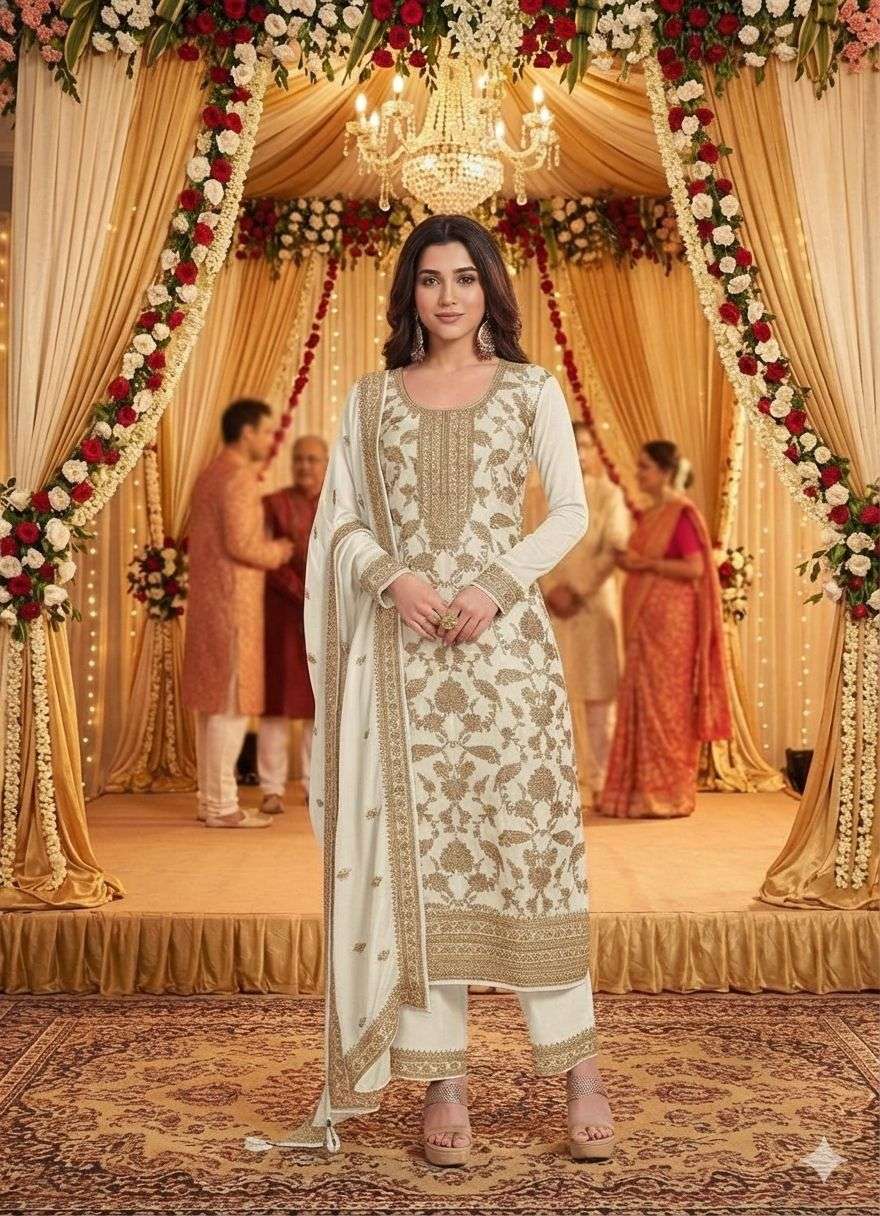 TAWAKKAL 1306 AND 1308 SERIES PURE VISCOSE JACQUARD EMBROIDERY PAKISTANI DRESSES-00319