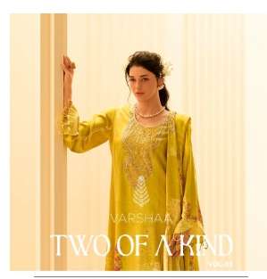 VARSHAA TWO OF A KIND VOL-03 PURE VISCOSE PASHMINA EMBROIDERY DRESSES-00402