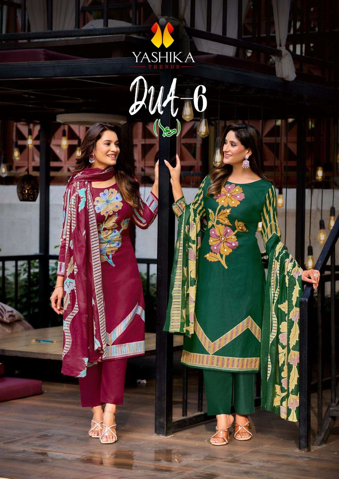 YASHIKA TRENDS DUA VOL-06 6001 TO 6008 SERIES PURE COTTON PRINTED PAKISTANI DRESSES-00062