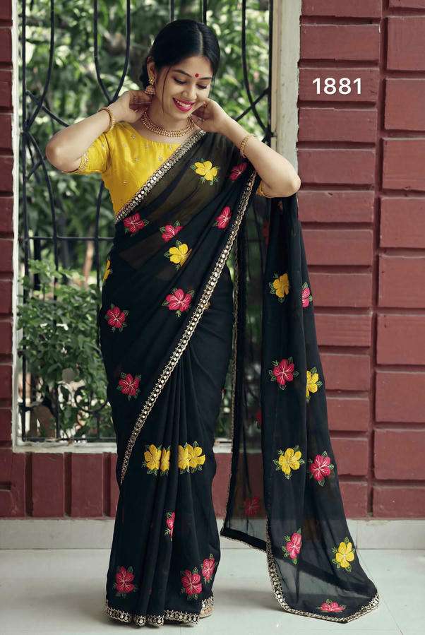 1881 COLOUR BY ASLIWHOLESALE RANGOLI SILK EMBROIDERY SAREES-00103
