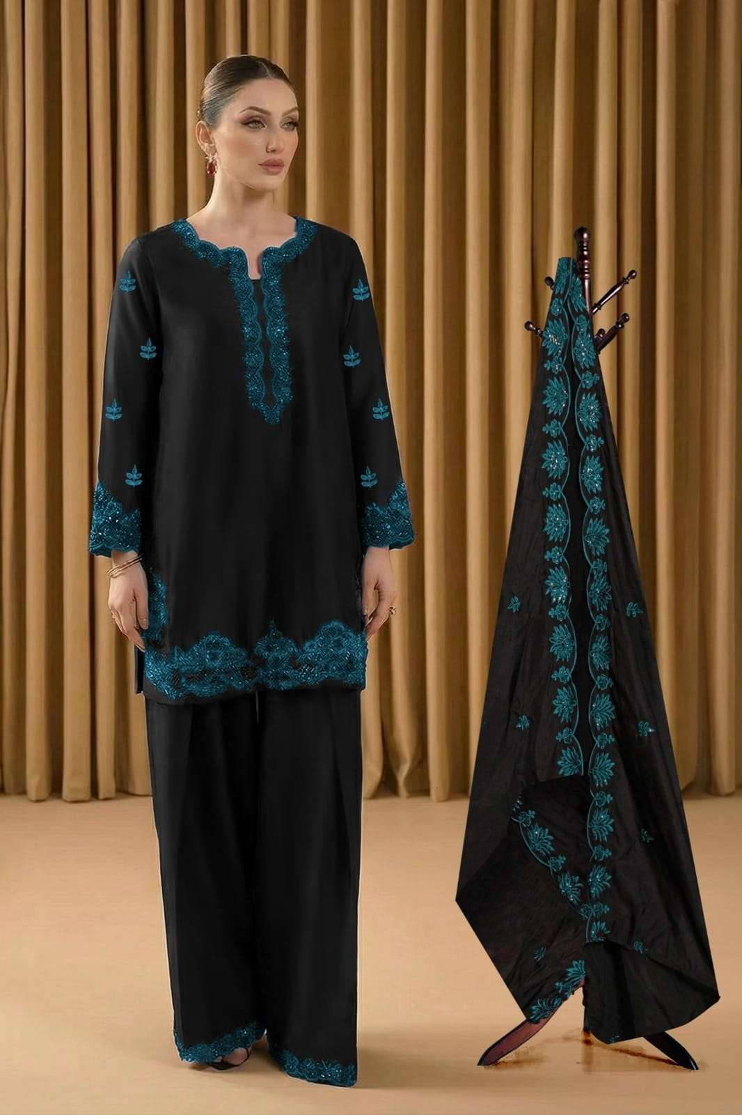 214 SERIES BY ASLIWHOLESALE SATIN PAKISTANI SUITS-00318