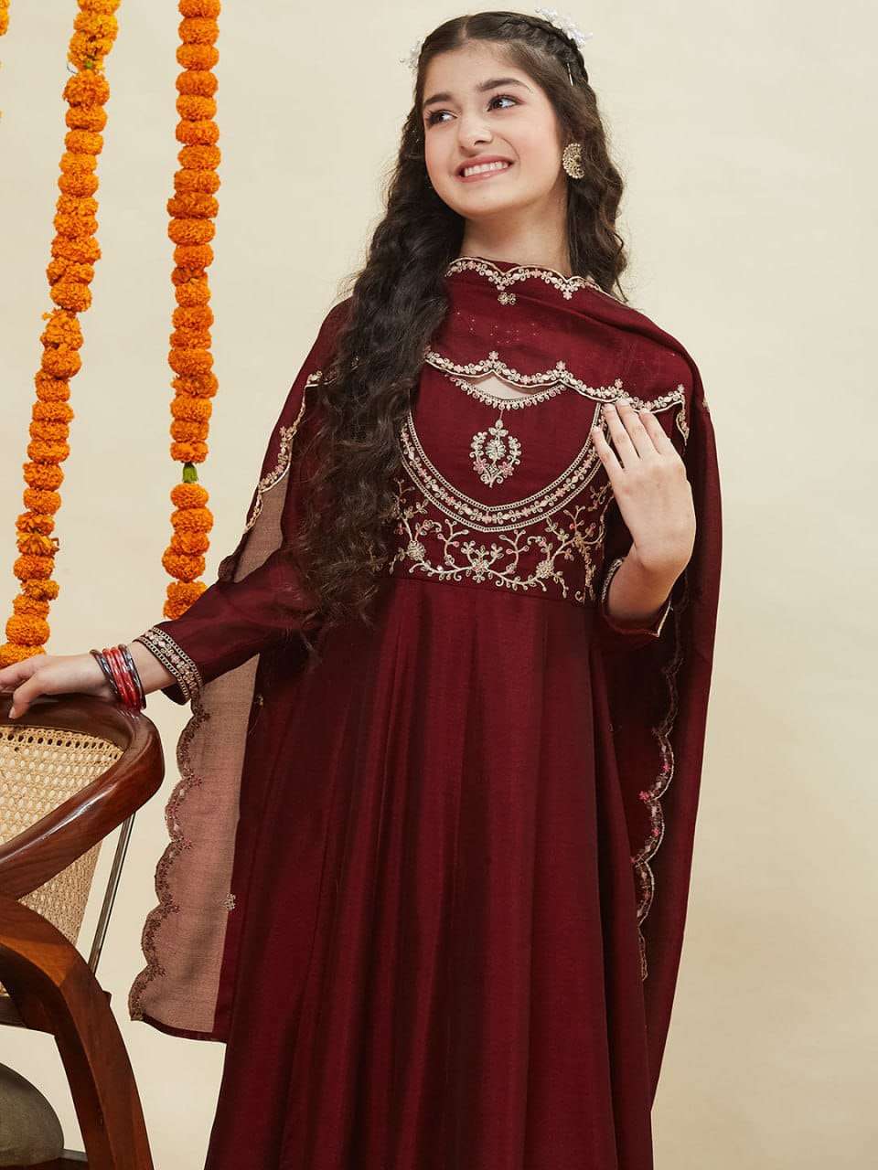 214 SERIES BY ASLIWHOLESALE SILK EMBROIDERY DRESSE -00293