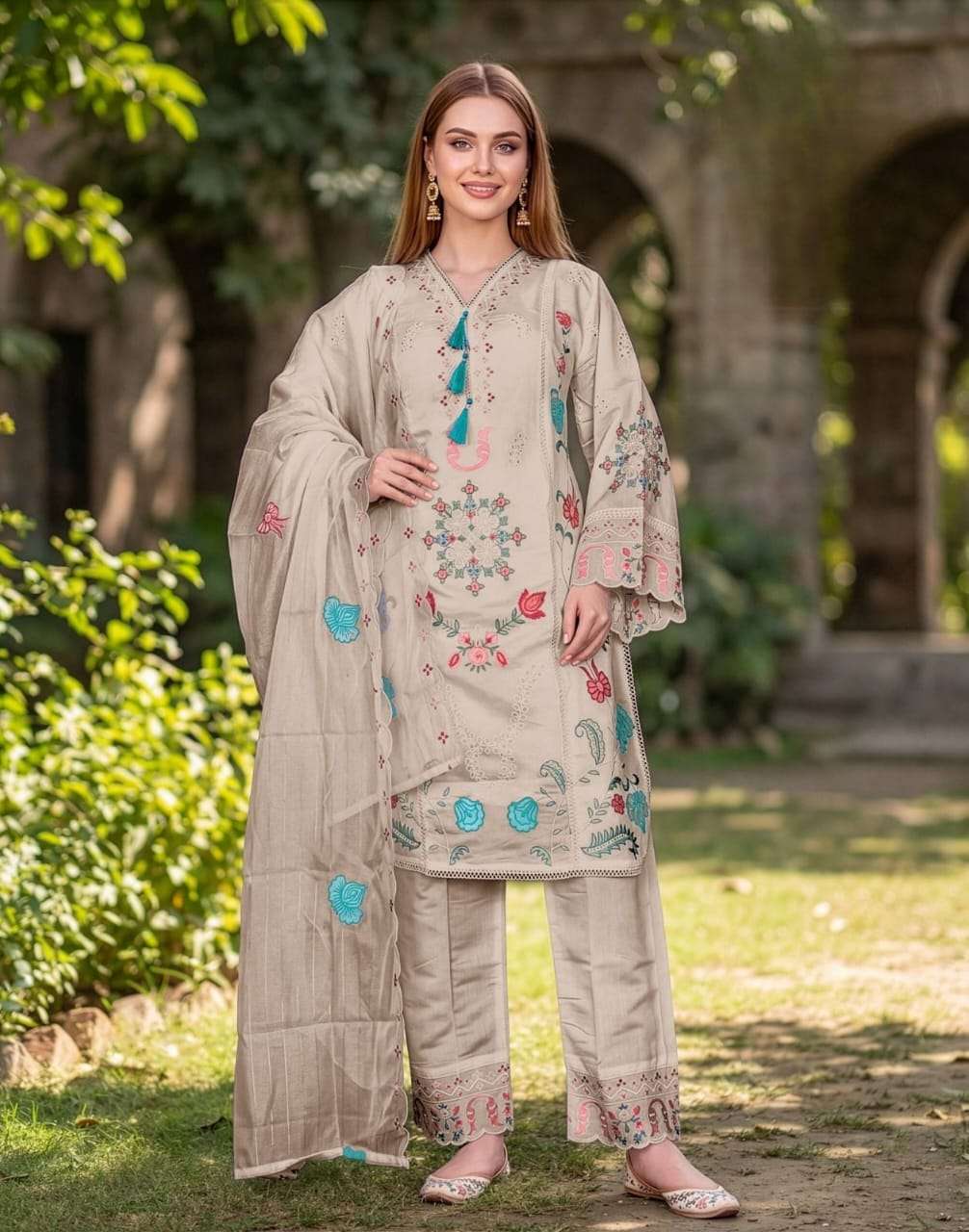 2176 SERIES BY ASLIWHOLESALE STITCHED ROMAN SILK PAKISTANI SUITS-00318