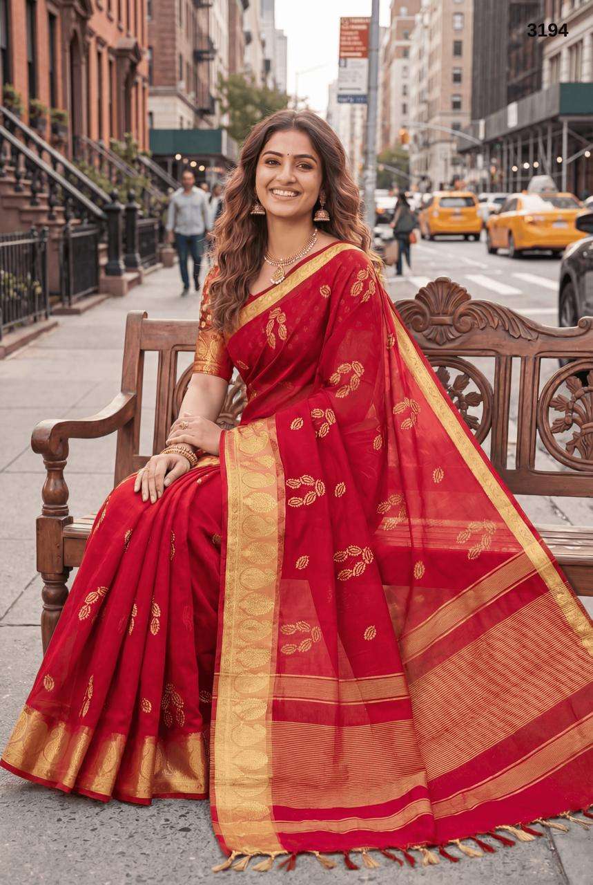 3194 COLOUR BY ASLIWHOLESALE ORGANZA PRINTED SAREES-00103