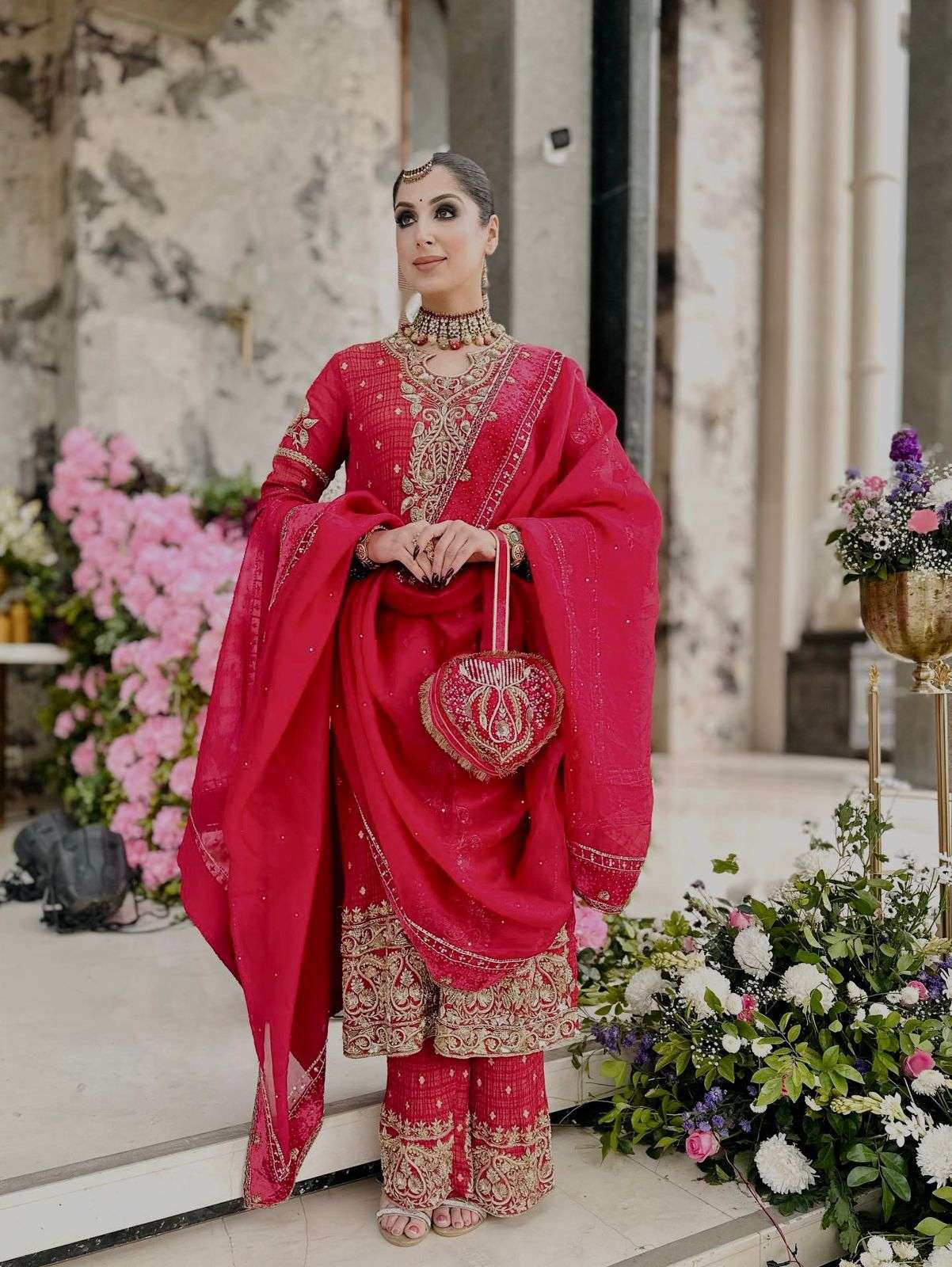 5327 HIT COLOUR BY ASLIWHOLESALE CRUNCHY SILK EMBROIDERY PAKISTANI SUITS-00262