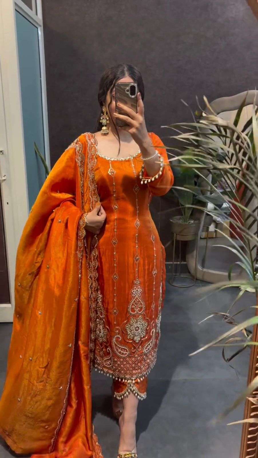 5970 HIT COLOUR BY ASLIWHOLESALE FENDY SILK EMBROIDERY DRESSES -00242