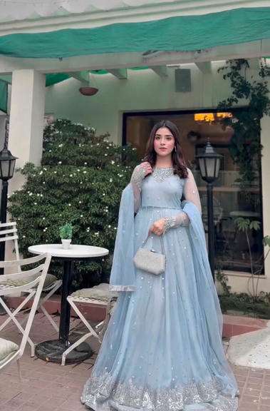 5976 HIT COLOUR BY ASLIWHOLESALE FAUX GEORGETTE EMBROIDERY LEHENGAS-00242