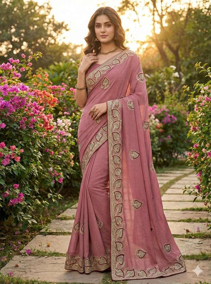 6352 COLOUR BY ASLIWHOLESALE SILK EMBROIDERY SAREES - 00103 