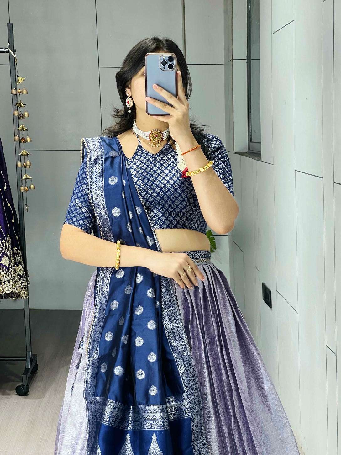 8116 COLOUR BY ALIWHOLESALE KANCHIPURAM SILK EMBROIDERY LEHENGAS-00135