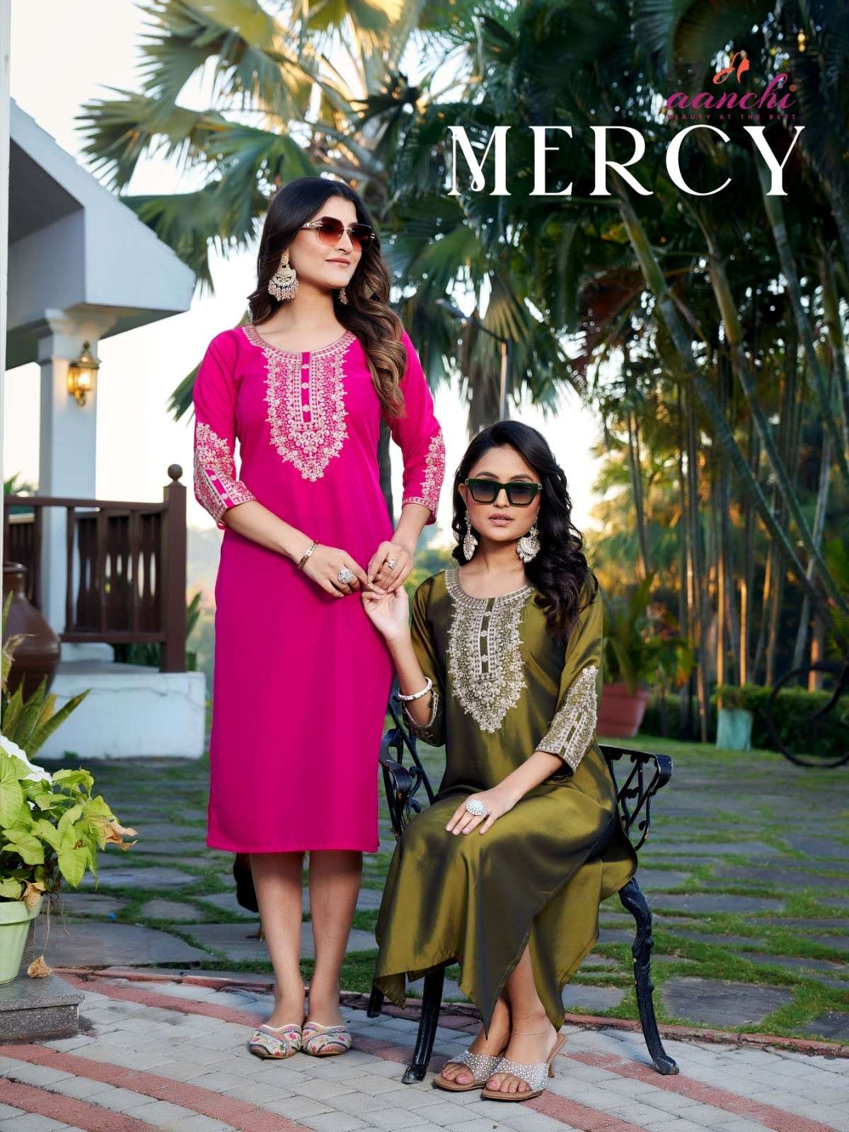 AANCHI MERCY RANGEELA SILK KURTIS-00286