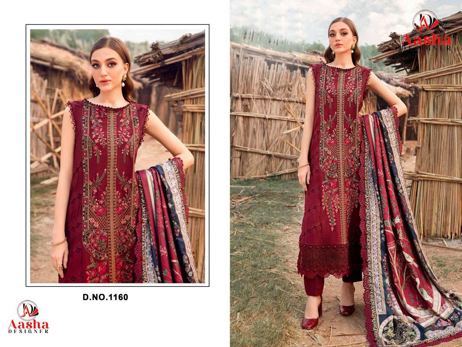 AASHA 1160 RAYON EMBRODIERY PAKISATNI DRESSES-00071