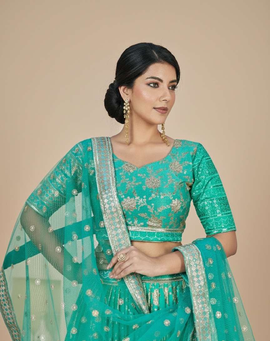 AAWIYA 1016 COLOUR DOLA JACQURAD EMRBOIDERY LEHENGAS-00060