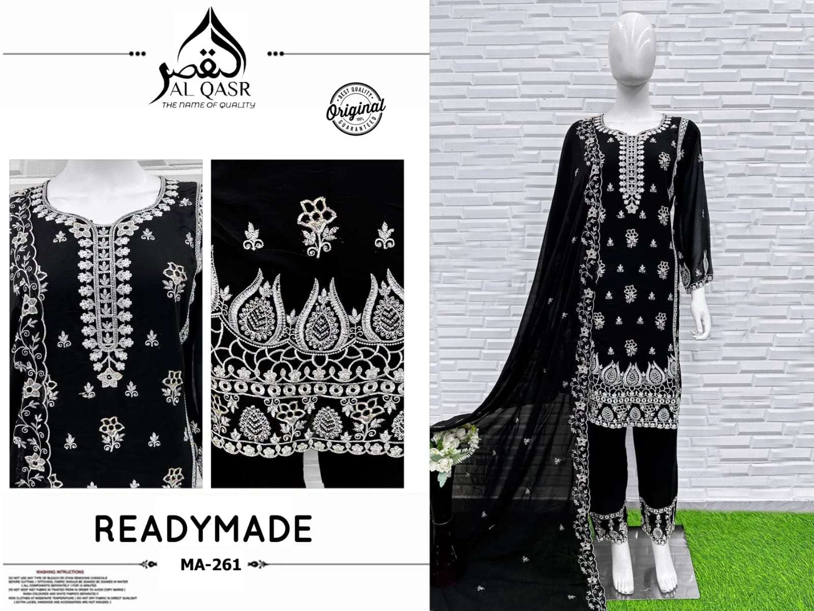 AL-QASR MA-261 FAUX GEORGETTE PAKISTANI STITCHED SUITS-00245