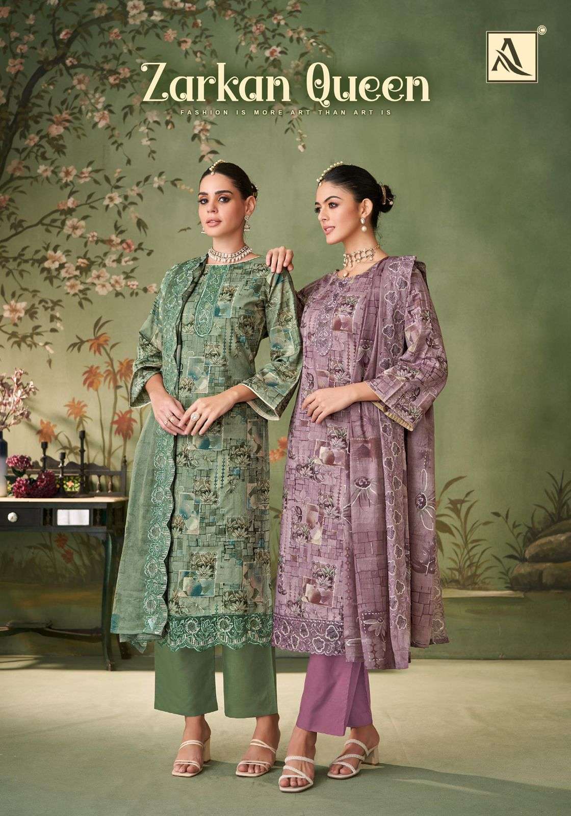 ALOK SUIT ZARKAN QUEEN 01 TO 06 SERIES COTTON PRINTED PAKISATNI DRESSES-00201