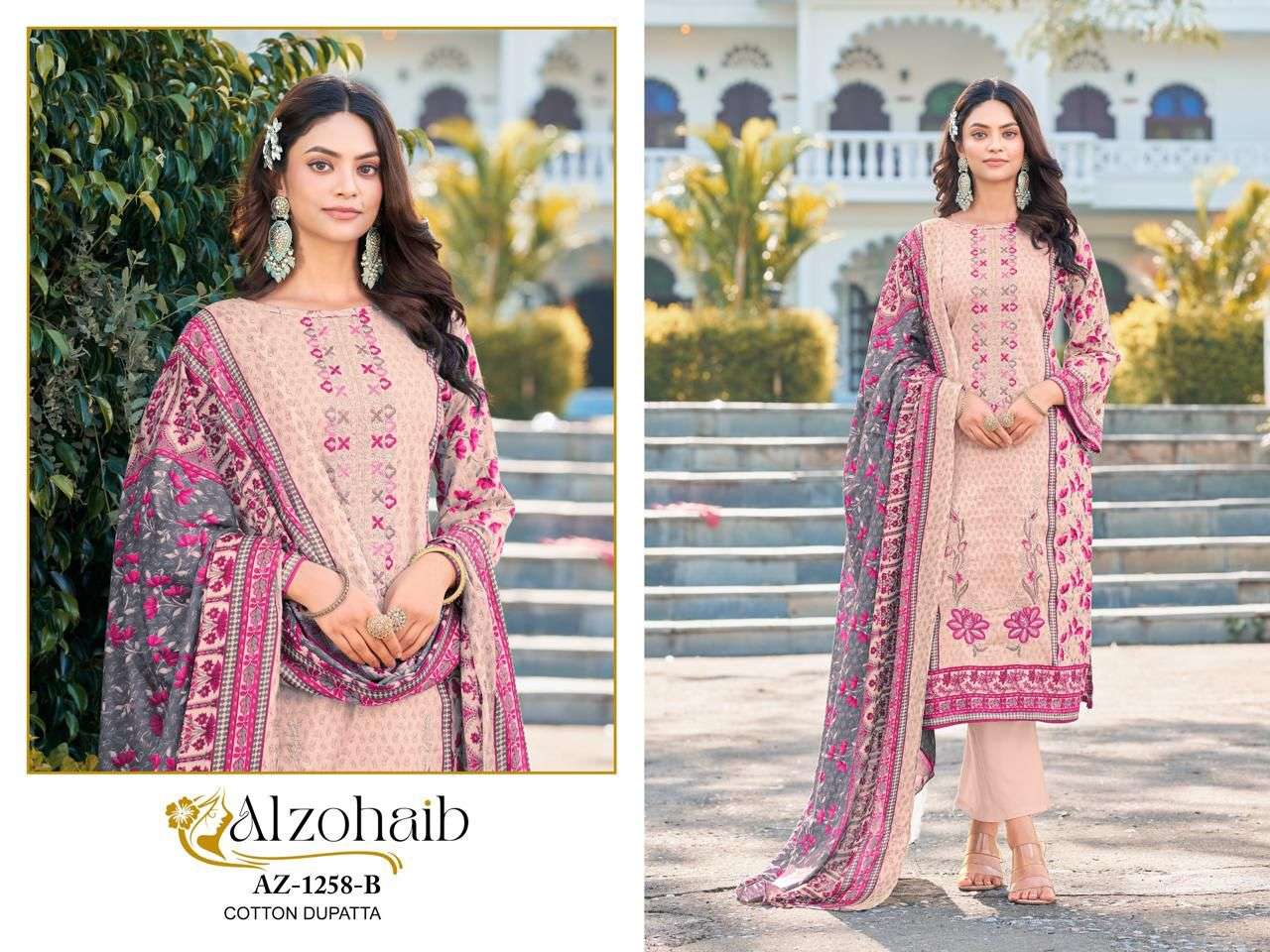 ALZOHAIB AZ-1248 TO 1249 SERIES COTTON PRINTED DRESSES-00062