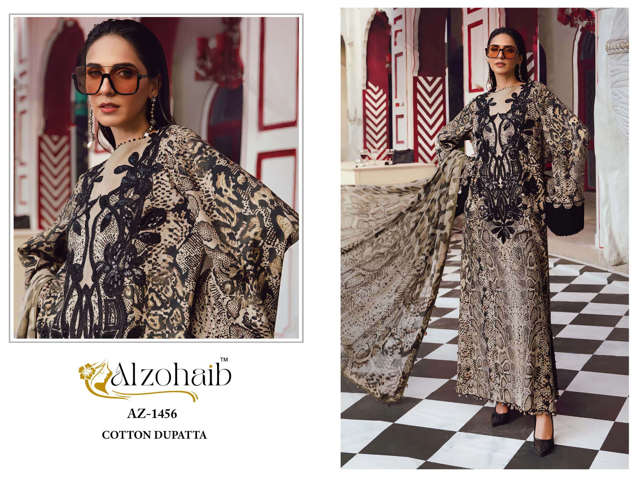 ALZOHAIB AZ-1456 COTTON PATCH WORK DRESSES-00062