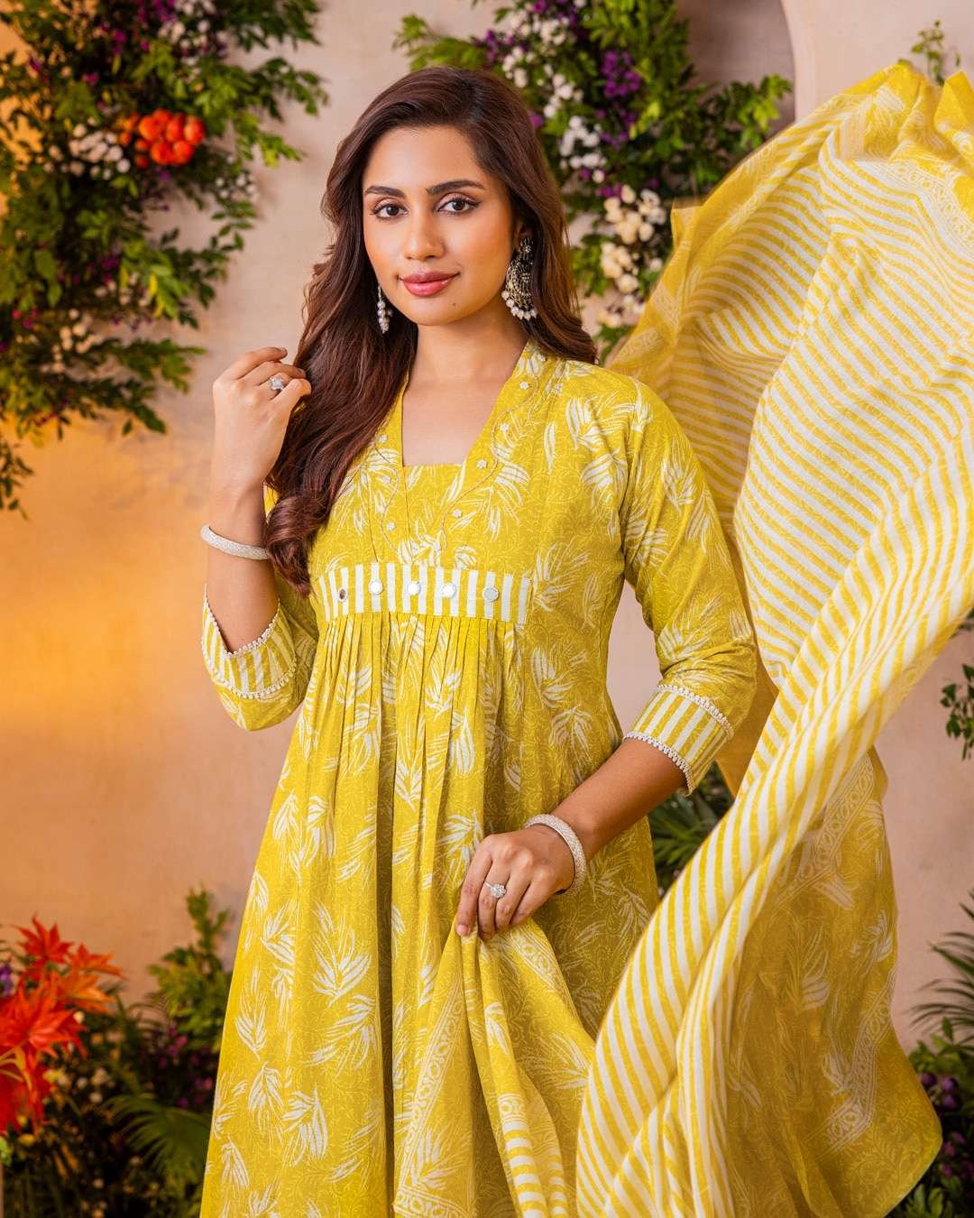 APSARA VOL-8 BY ASLIWHOLESALE MAL COTTON ANARKALI PRINTED DRESSES-00401