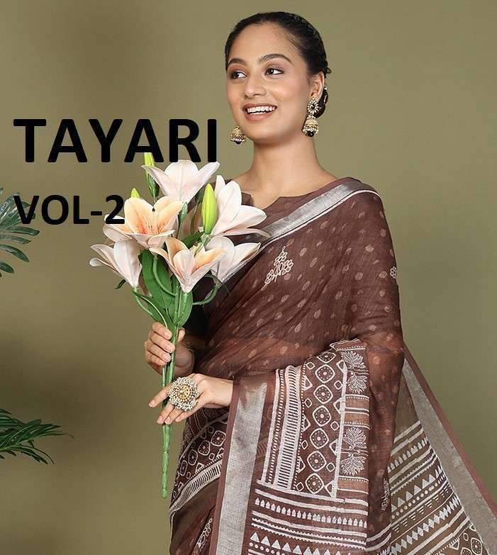 ASTITA TAYARI VOL-02 PURE COTTON PRINTED SAREES-00137