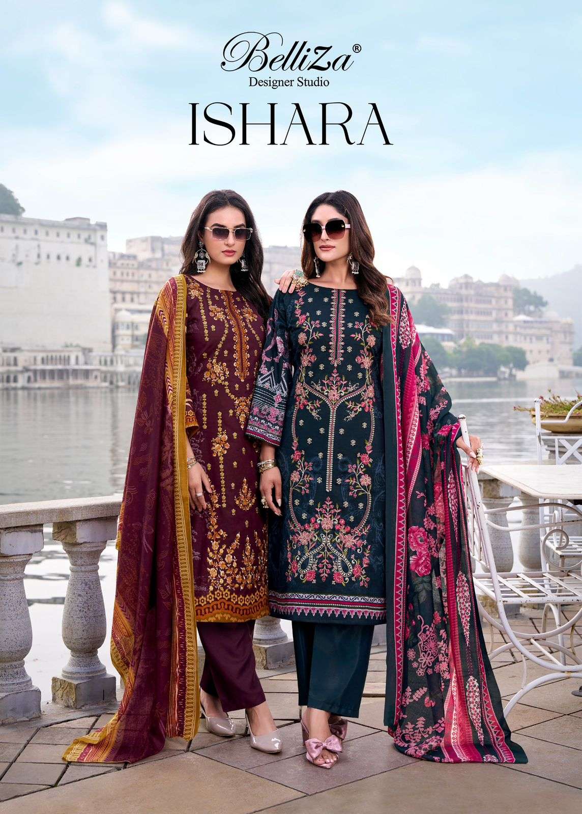 BELLIZA ISHARA 001 TO 008 SERIES COTTON PRINTED DRESSES-00201