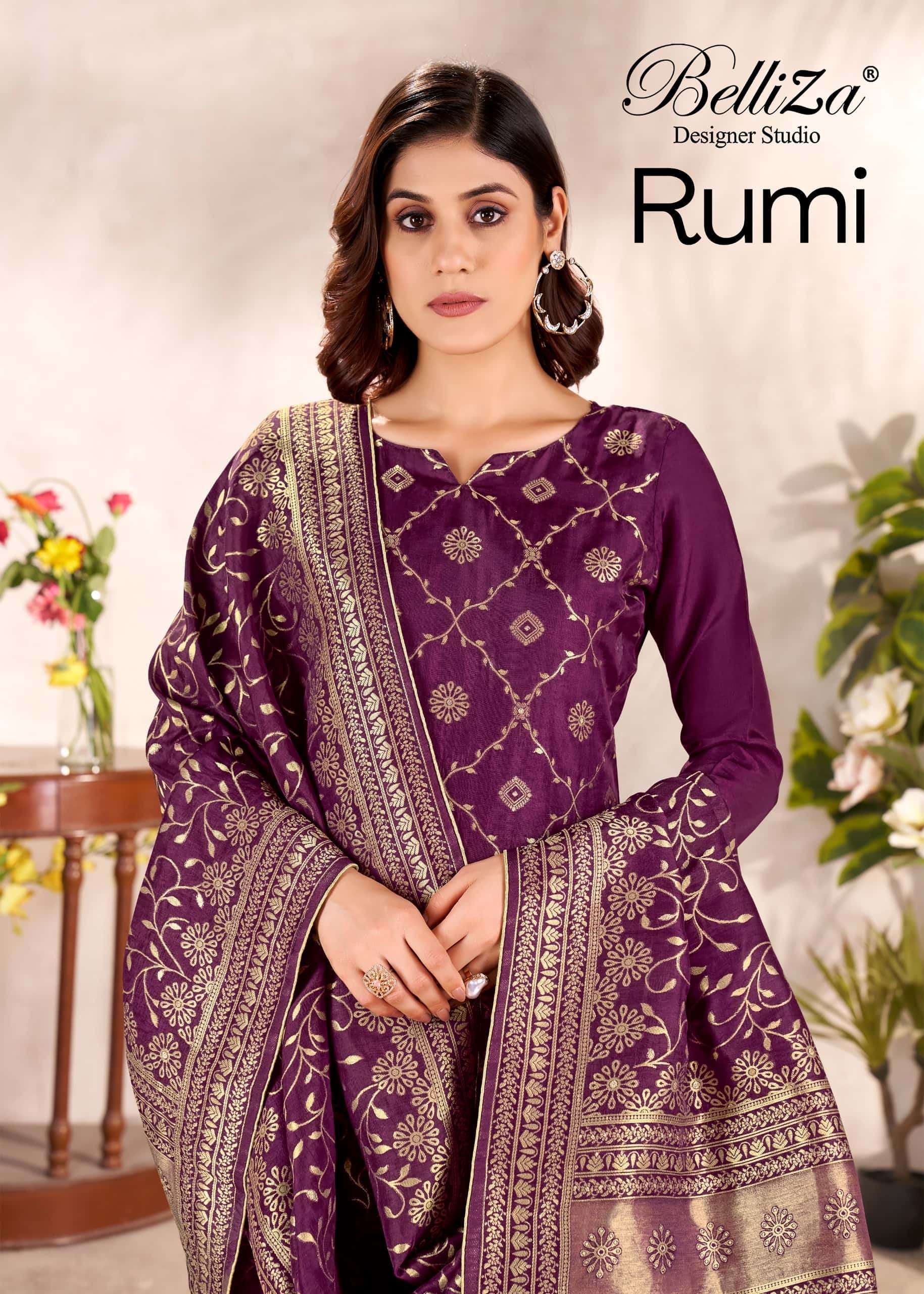 BELLIZA RUMI 001 TO 004 SERIES SILK EMBRODIERY DRESSES-00011
