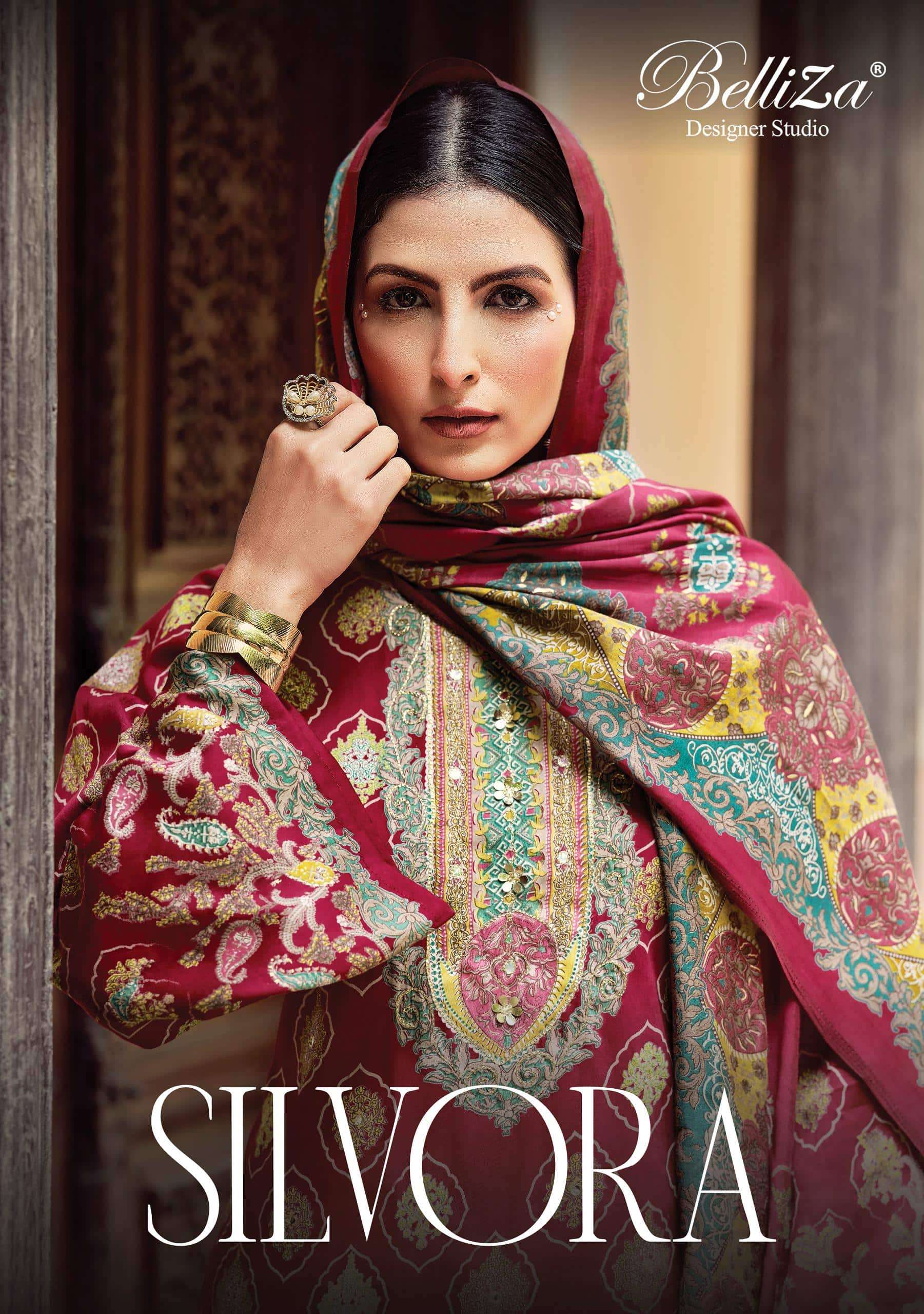 BELLIZA SILVORA 001 TO 004 SERIES COTTON PRINTED DRESSES-00062