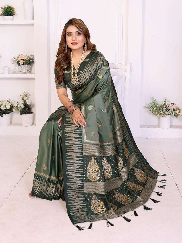 CHAND BY ASLIWHOLESALE SILK ZARI WEAVING SAREES-00125