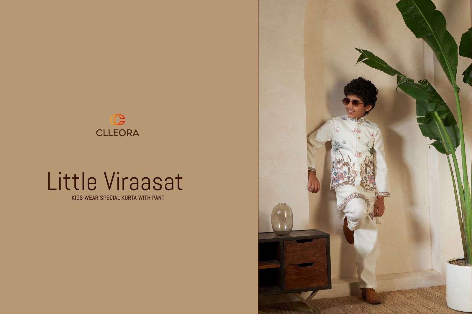 CLLEORA LITTLE VIRAASAT 91051 TO 91054 SERIES VISCOSE SILK EMBROIDERY KURTA-00278