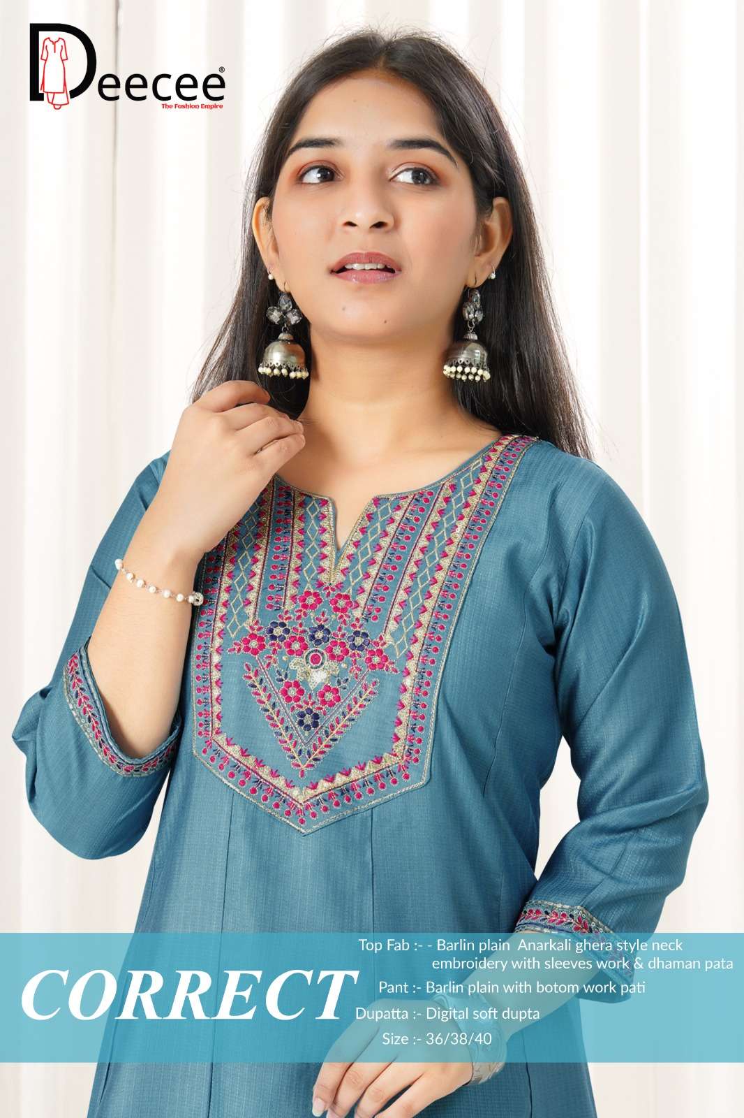 DEE CEE CORRECT 1001 TO 1006 SERIES FANCY EMBROIDERY KIDS WEAR-00014