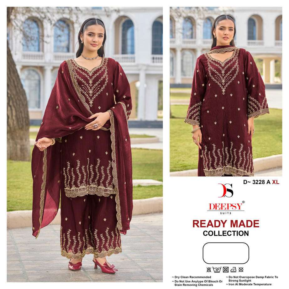 DEEPSY SUIT 3228 A TO C SERIES FENDY SILK EMBROIDERY DRESSES-00201
