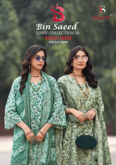 DEEPSY SUIT BIN SAEED VOL-18 1801 TO 1808 SERIES COTTON EMBROIDERY DRESSES-00011