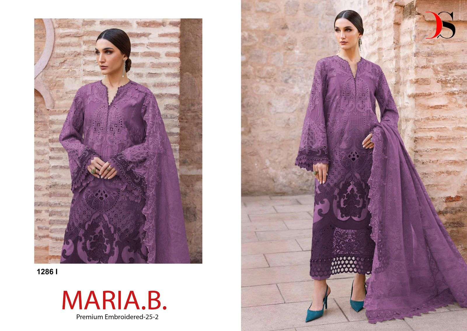 DEEPSY SUIT MARIA.B D-1286 I TO L SERIES COTTON EMBROIDERY DRESSES-00201