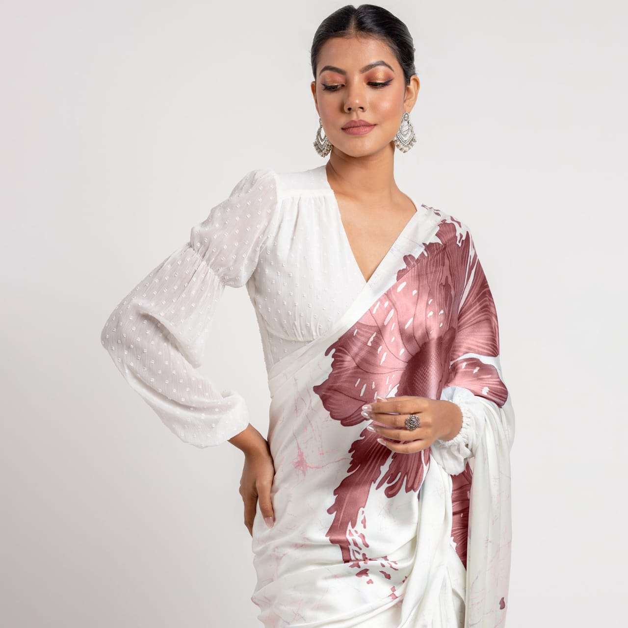 DEVYANI VOL-113 BY ASLIWHOLESALE SILK CREPE PRINTED SAREES-00259