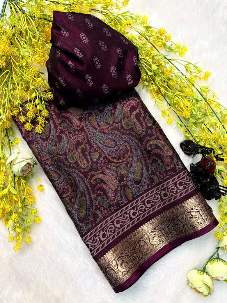 DEVYANI VOL-114 BY ASLIWHOLESALE SILK PRINTED SAREES-00259