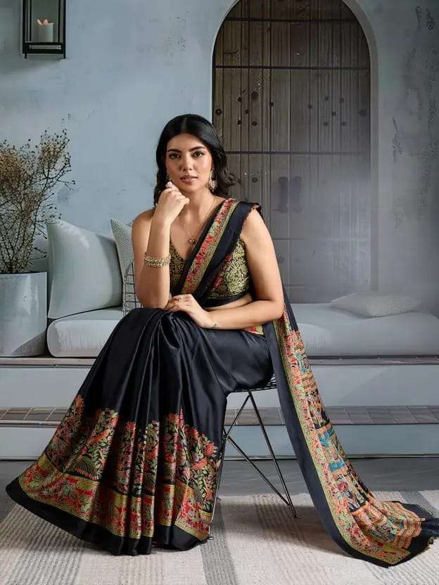 DEVYANI VOL-116 BY ASLIWHOLESALE SATIN PRINTED SAREES-00259