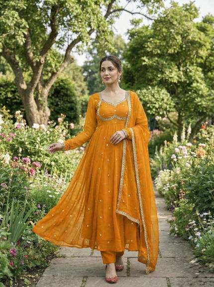 DN-543 BY ASLIWHOLESALE HEAVY SATIN ANARKALI SUIT WITH DUPATTA-00232