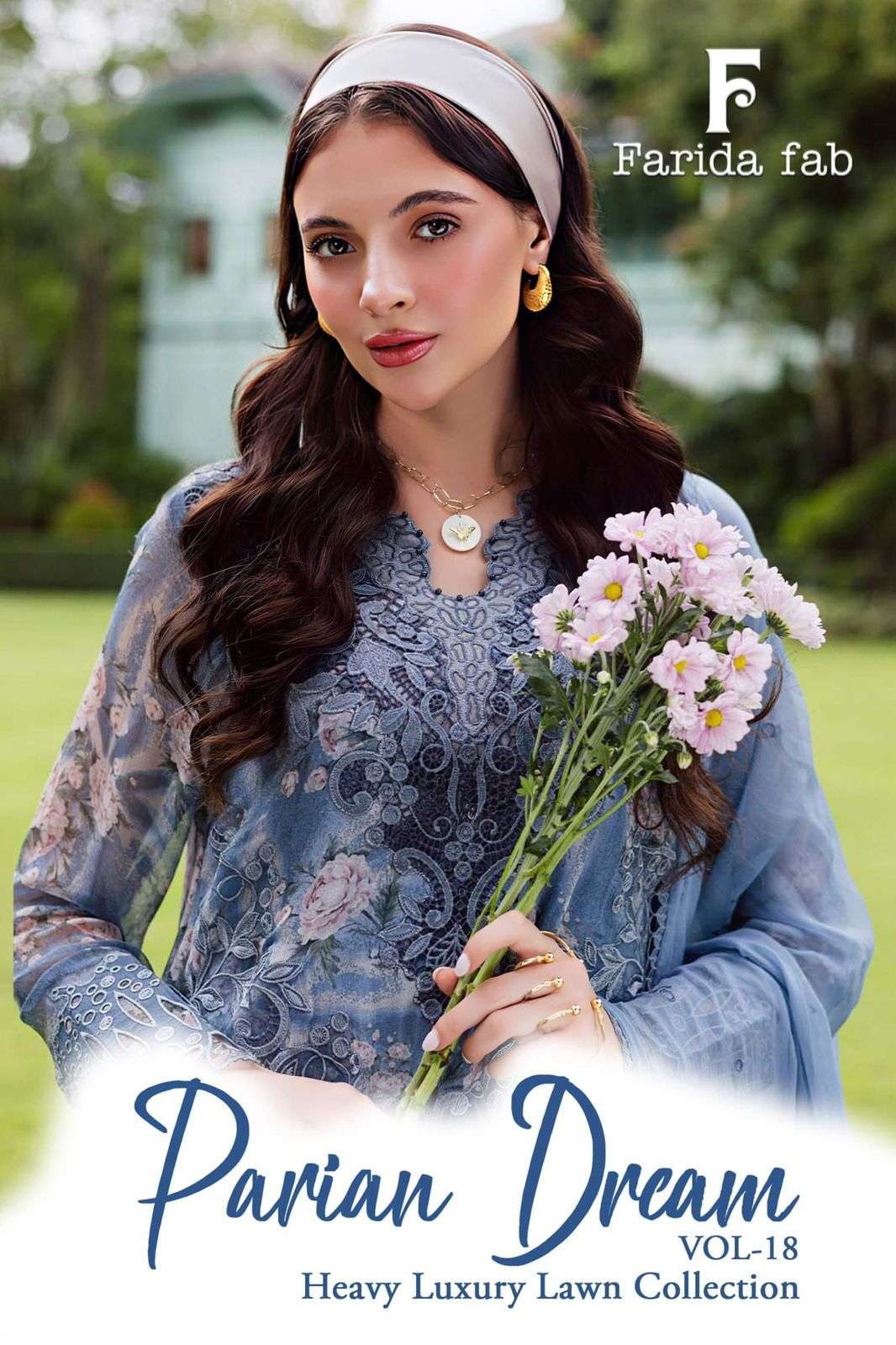 FARIDA FAB PARIAN DREAM VOL-18 1801 TO 1806 SERIES PURE COTTON PRINTED DRESSES-00201
