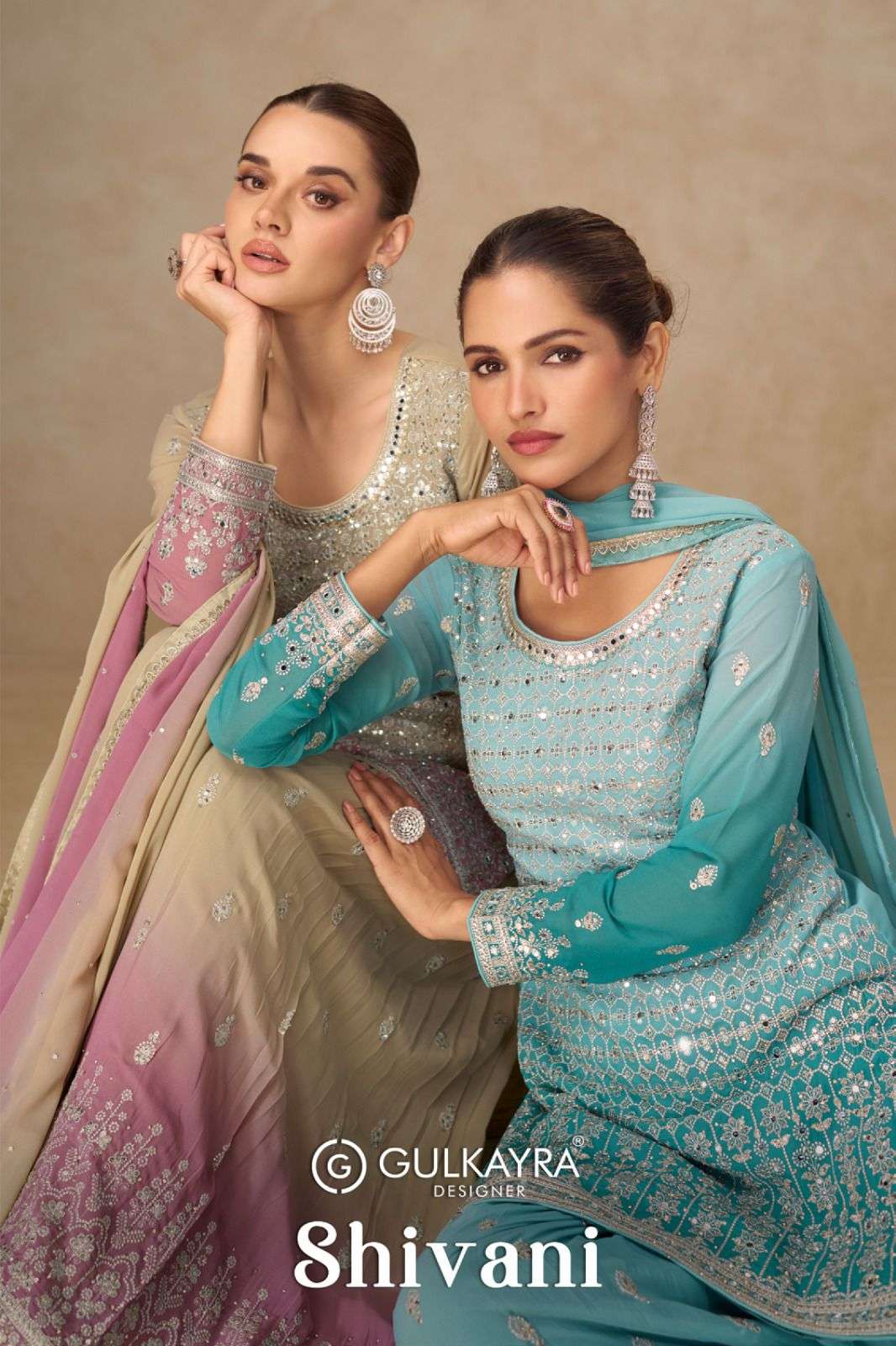GULKAYRA SHIVANI 7668 TO 7670 SERIES PURE GEORGETTE EMBROIDERY DRESSES-00150