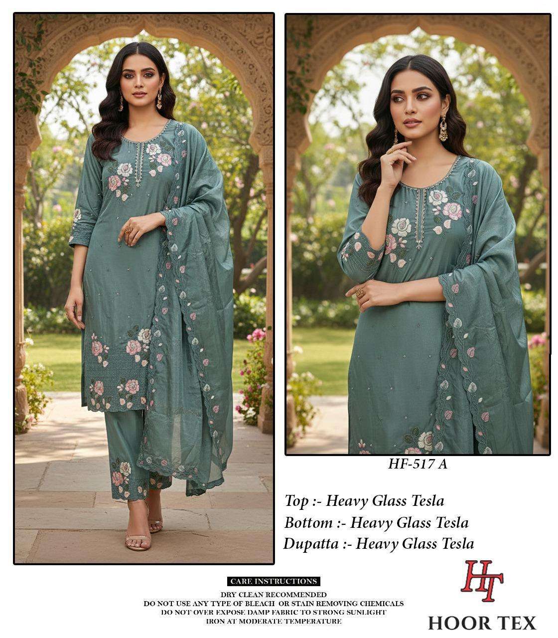 HOOR TEX HF-517 A TO D SERIES FANCY EMBROIDERY DRESSES-00020
