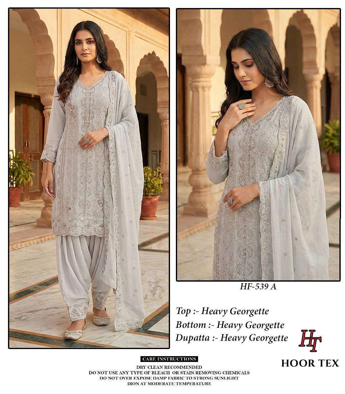 HOOR TEX HF-539 A TO D SERIES GEORGETTE EMBROIDERY DRESSES-00020