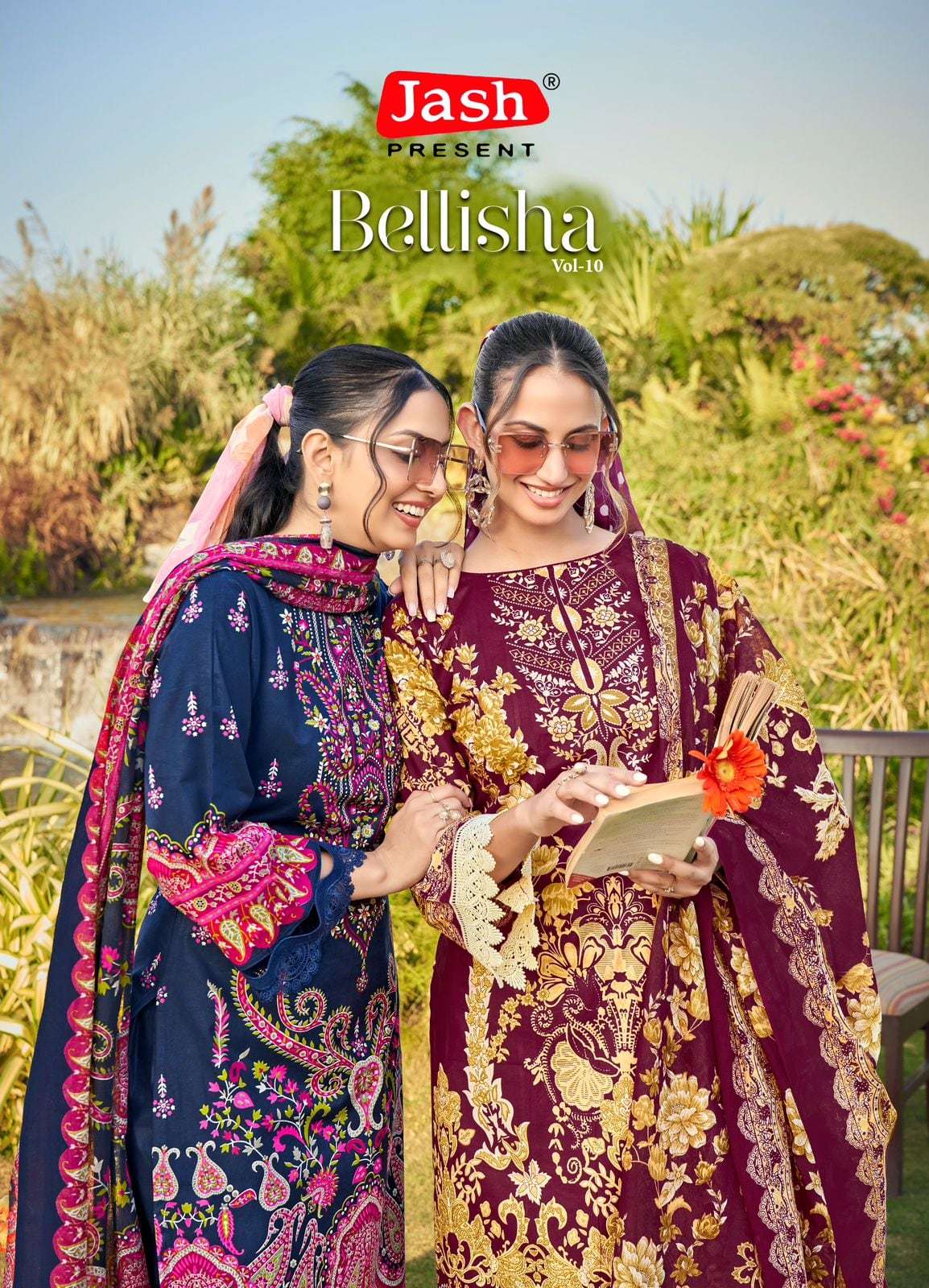 JASH BELISHA VOL-10 10001 TO 10010 SERIES PURE COTTON PRINTED PAKISATNI DRESSES-00062