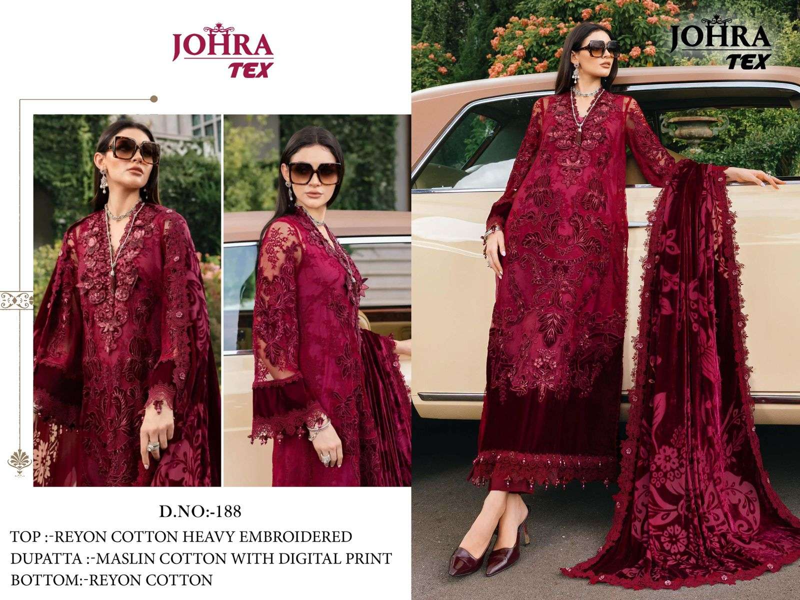 JOHRA TEX JT-188 COTTON EMBROIDERY DRESSES-00071