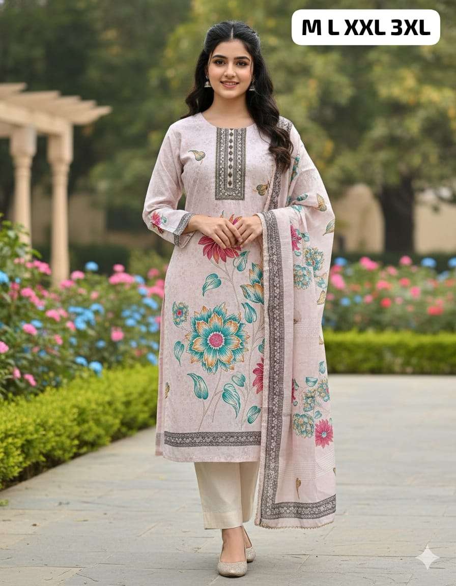 JYOTI VOL-398 BY ASLIWHOLESALE DIGITAL PRINTED MUSLIN SUITS-00233 