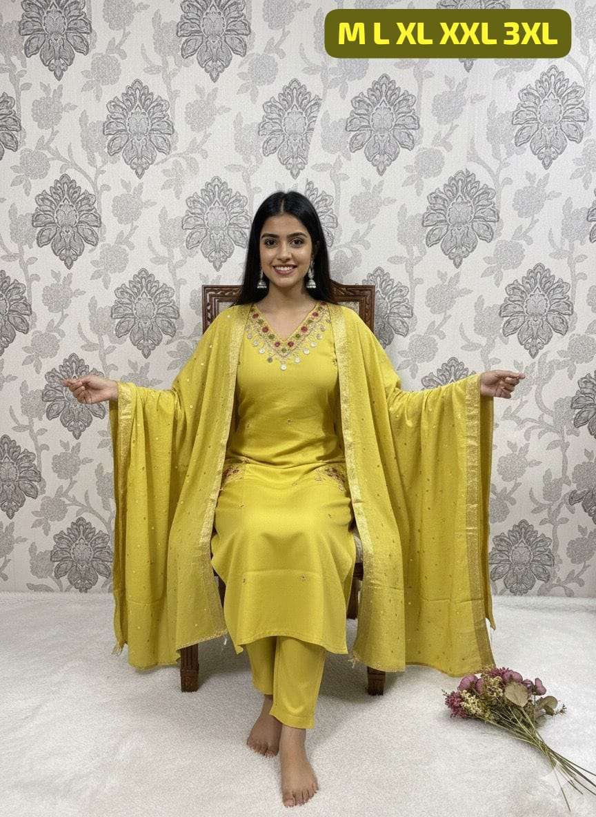 JYOTI VOL-402 BY ASLIWHOLESALE HEAVY VISCOSE EMBROIDERY DRESSES-00233